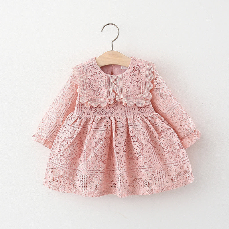 Flower Girl Dresses - Girl Christmas Dress Baby Girls Autumn Long Sleeve Dress Toddler Infant Christmas Dress Little Girl Party Dresses, Pink / 6-12 Flower Girl Dresses - Girl Christmas Dress Baby Girls Autumn Long Sleeve Dress Toddler Infant Christmas Dress Little Girl Party Dresses, Pink / 6-12