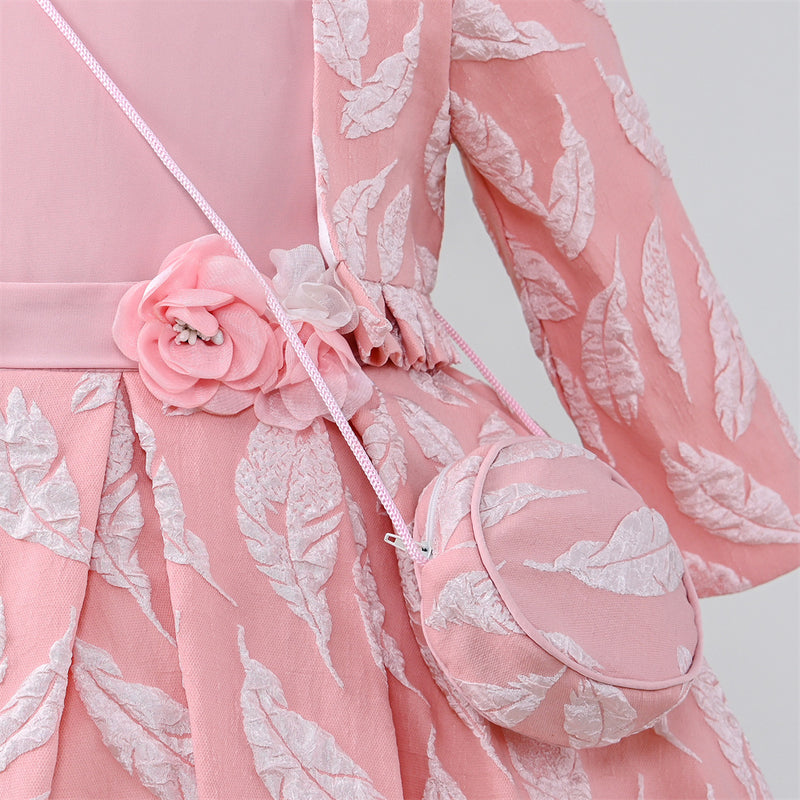 Cute Baby Girl Jacquard Embroidery Princess Dress