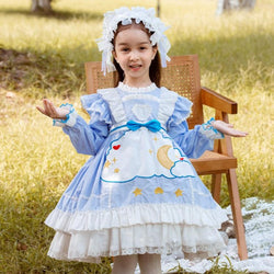 Baby Girl Dress Toddler Birthday Party Cute Lolita Elegant Velvet Puffy Princess Dress
