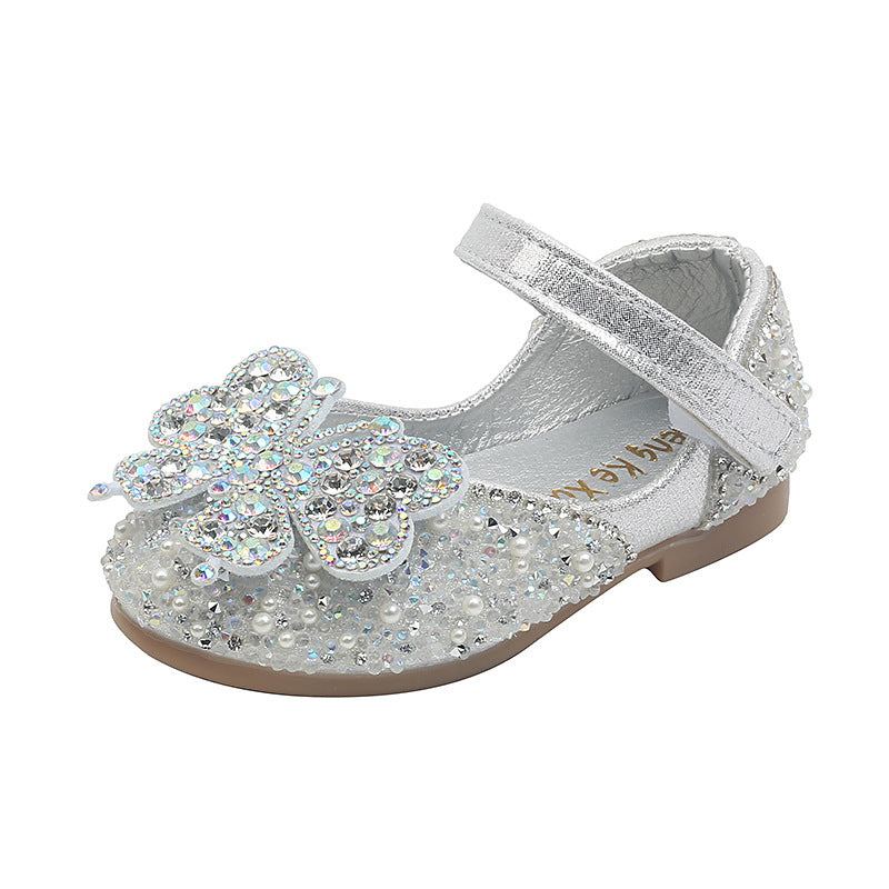 Girl's Butterfly Sequins Summer Princess Shoes