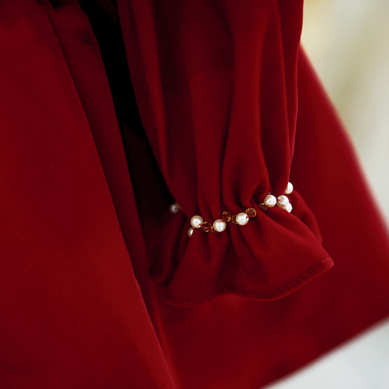 Winter Baby Lapel Dress