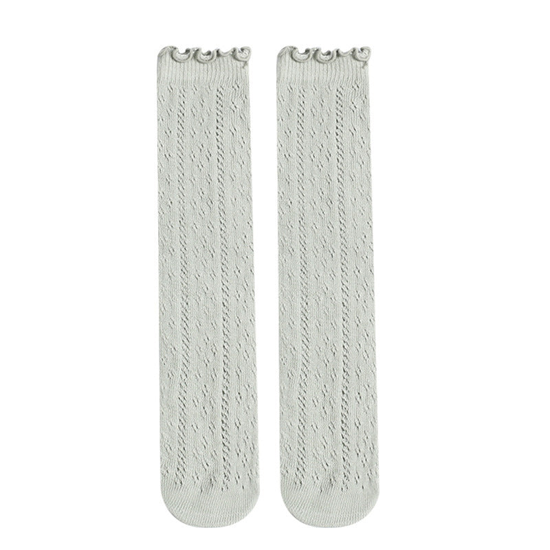 Baby Girls Thin Cotton Hollow Socks