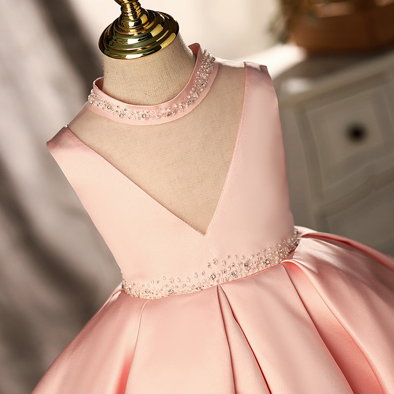 Girl Formal Princess Dresses Baby Baby Girl  Dress Summer Elegant Beaded Ball Gowns Prom Dress