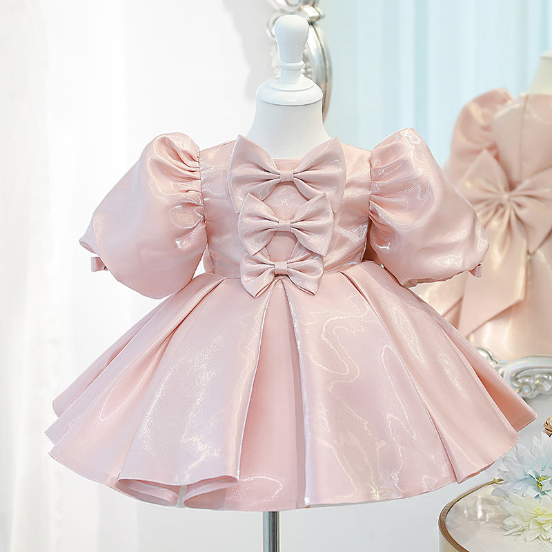 Baby Girl Summer Princess Party Dress Bow Knot Birthday Party Dress