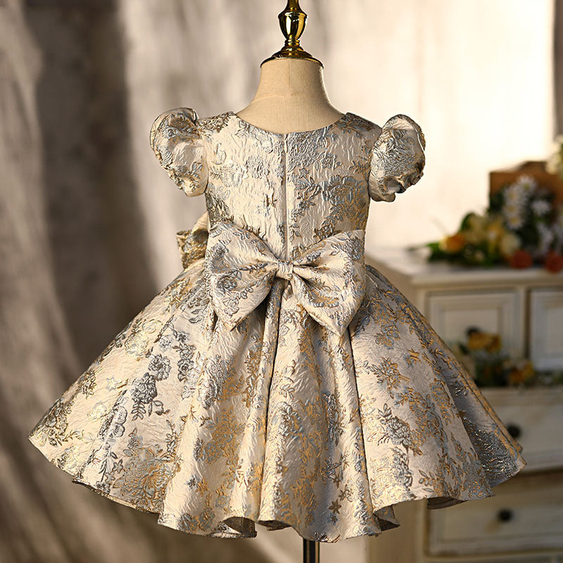 Girl Vintage Princess Dress Baby Girl Elegant Fluffy Birthday Party Dress Girl Vintage Princess Dress Baby Girl Elegant Fluffy Birthday Party Dress