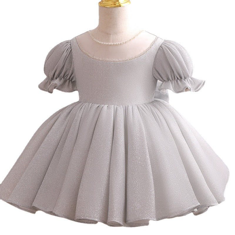 Baby Girl Princess Dresses Girl Elegant Cute Puffy Bow Princess Prom Dress