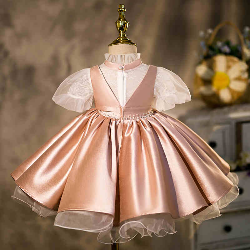 Baby Girl Princess Dresses Girl Retro Birthday Party Dresses Toddler Prom Dress, Khaki / 0-1 Year (80cm) Baby Girl Princess Dresses Girl Retro Birthday Party Dresses Toddler Prom Dress, Khaki / 0-1 Year (80cm)