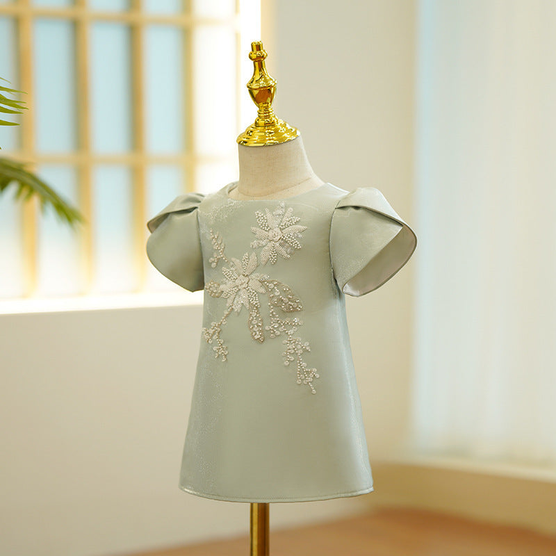 Baby Girl  Sequin Embroidery Birthday Princess Dress