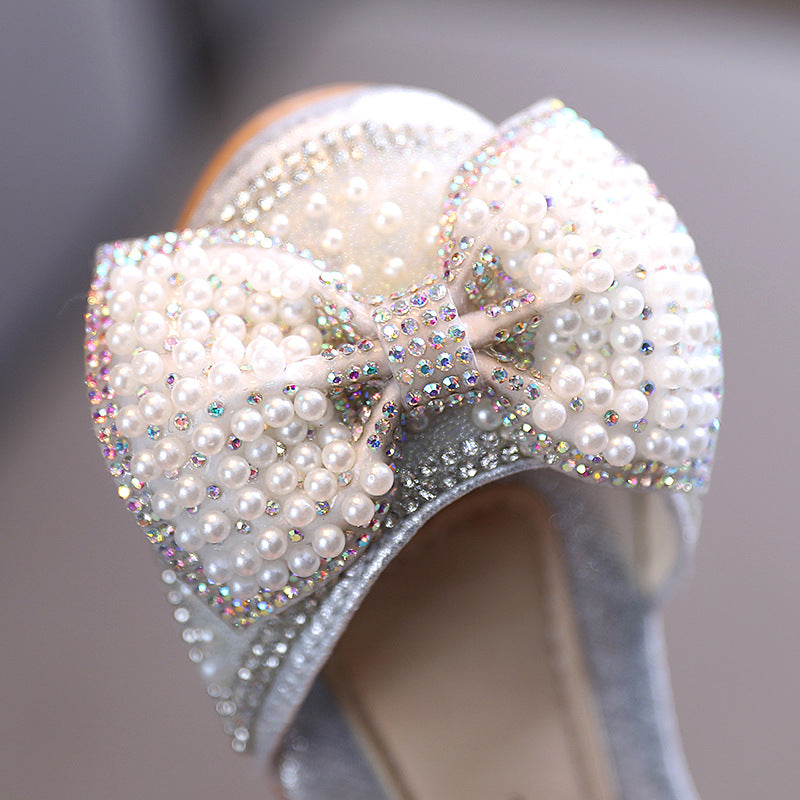 Summer Baby Girl Rhinestone Ribbon Princess Shoes – marryshe