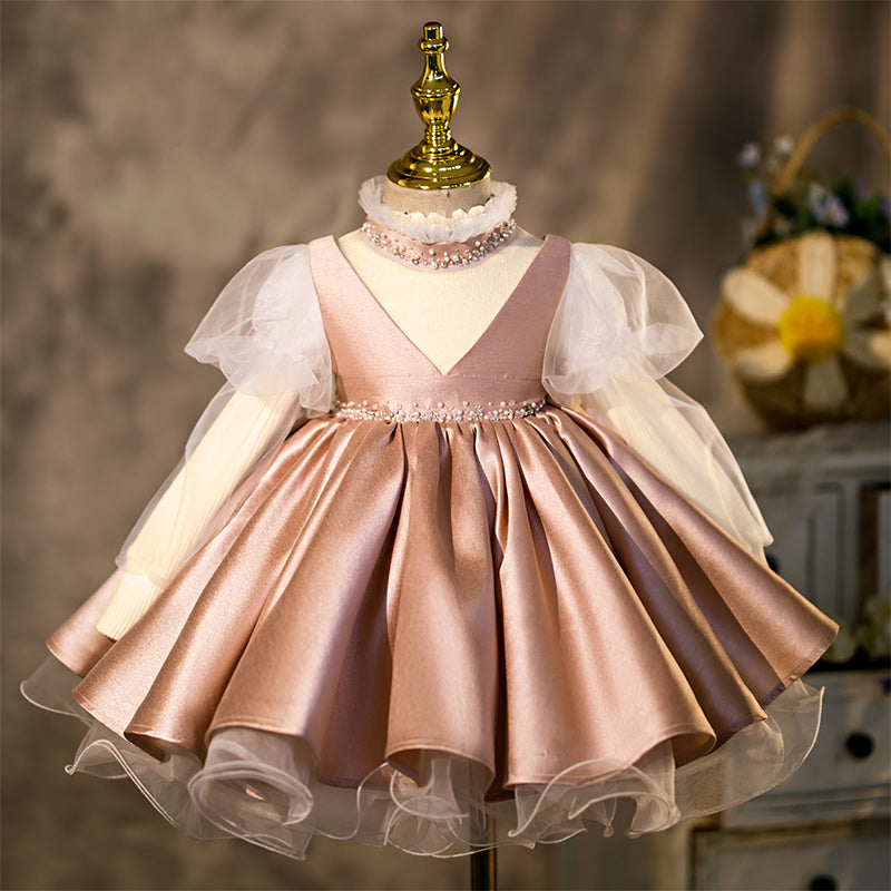 Baby Girl Princess Dresses Girl Retro Birthday Party Dresses Toddler Prom Dress