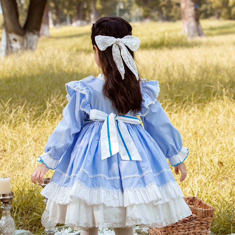 Baby Girl Dress Toddler Birthday Party Cute Lolita Elegant Velvet Puffy Princess Dress