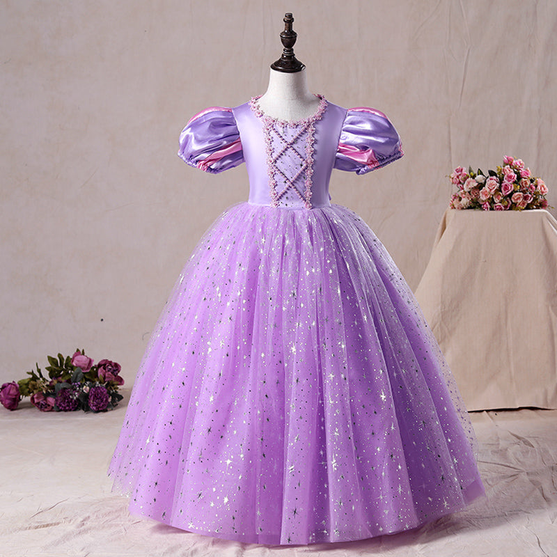 Cute Baby Girls Puffy Wedding Birthday Costume Princess Dress