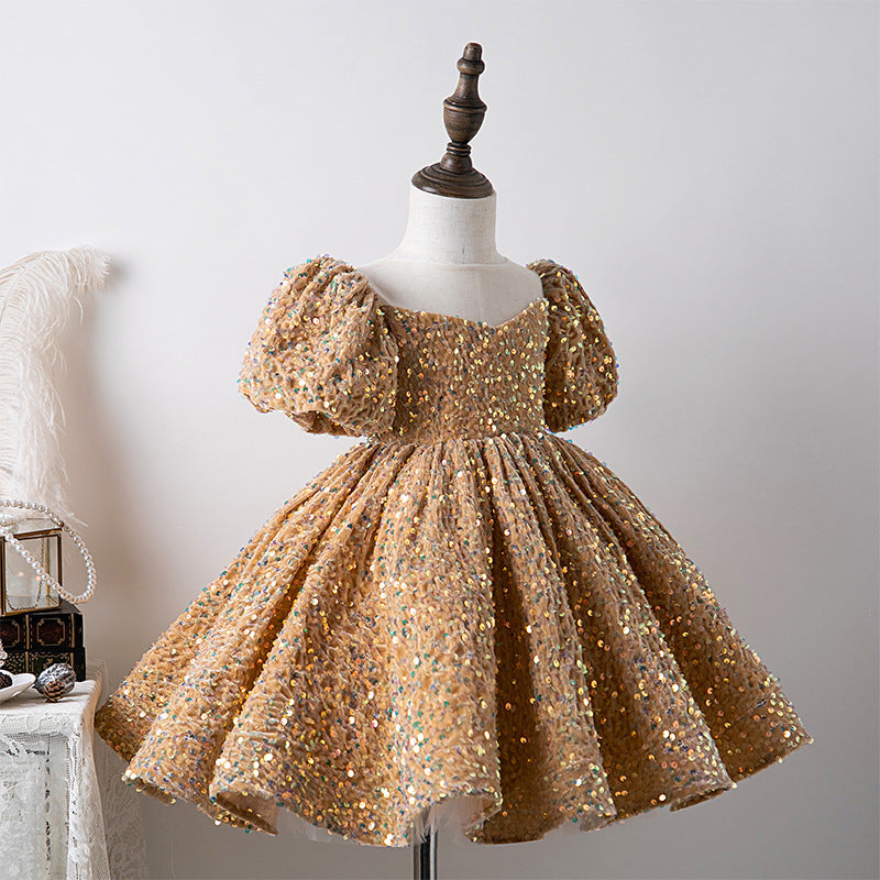 Black Friday Offer - Toddler Dress - Baby Girl Birthday Party Dress Girl Puff Sleeve Sequin Pageant Princess Dress Toddler Formal Dresses, Blue / 2-3 Black Friday Offer - Toddler Dress - Baby Girl Birthday Party Dress Girl Puff Sleeve Sequin Pageant Princess Dress Toddler Formal Dresses, Blue / 2-3