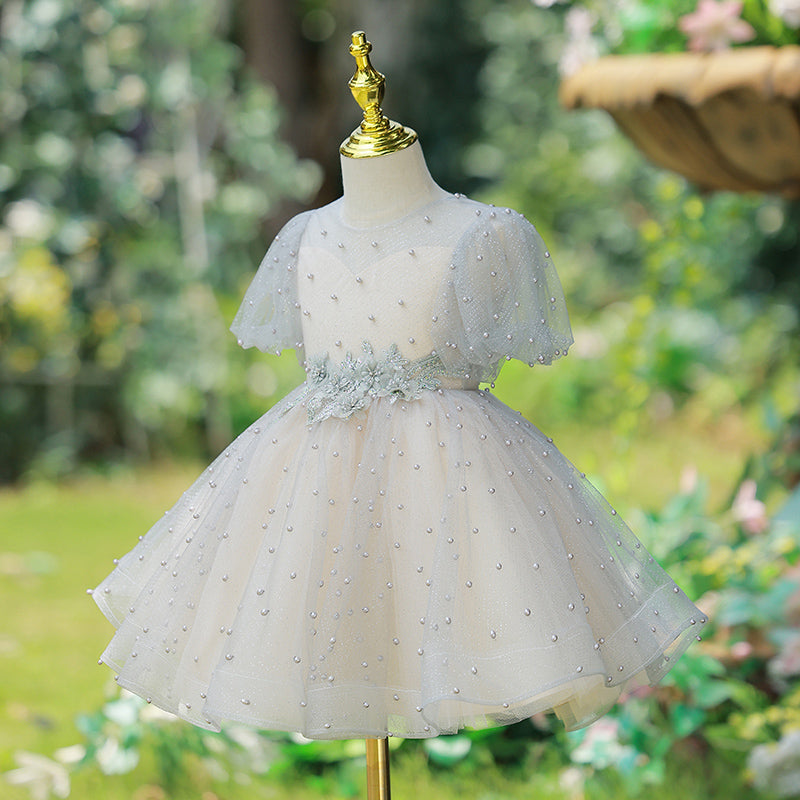 Cute Summer Flowers Girl Birthday Party Dress