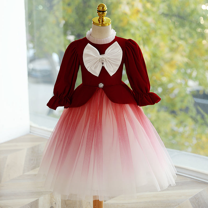red long sleeve bow dress Girl Christmas Dress Toddler Ball Gowns Toddler Red Gradient Long Sleeve Big Bow Princess Dress, Red / 5-6 Years (130cm) red long sleeve bow dress Girl Christmas Dress Toddler Ball Gowns Toddler Red Gradient Long Sleeve Big Bow Princess Dress, Red / 5-6 Years (130cm)