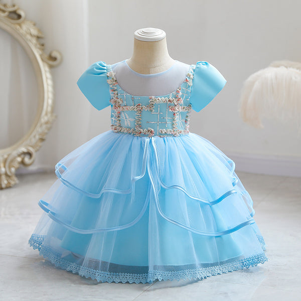 Baby Girl Dress Toddler Princess Dress Textured Communion Pageant Party Dress