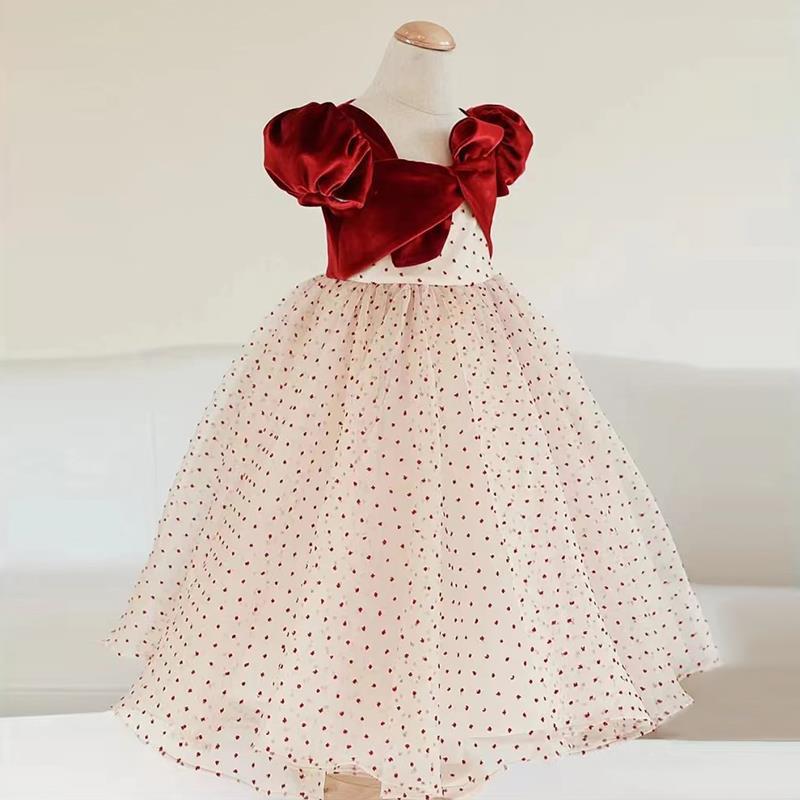 Baby Girl Puff Sleeves Princess Dress