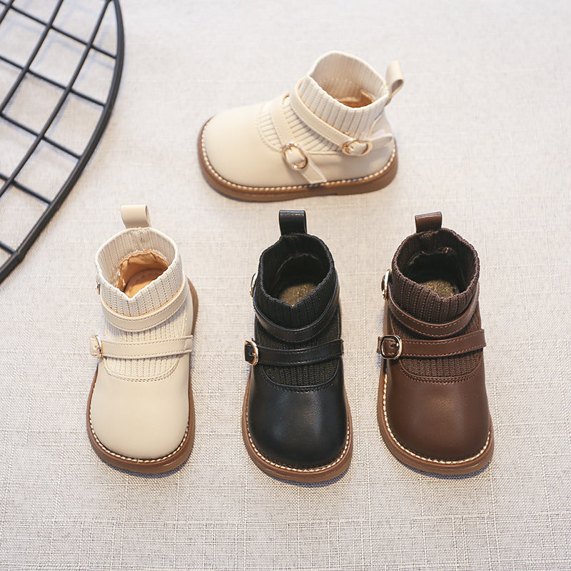 Baby Girl Soft-soled Autumn Non-slip Short Boots