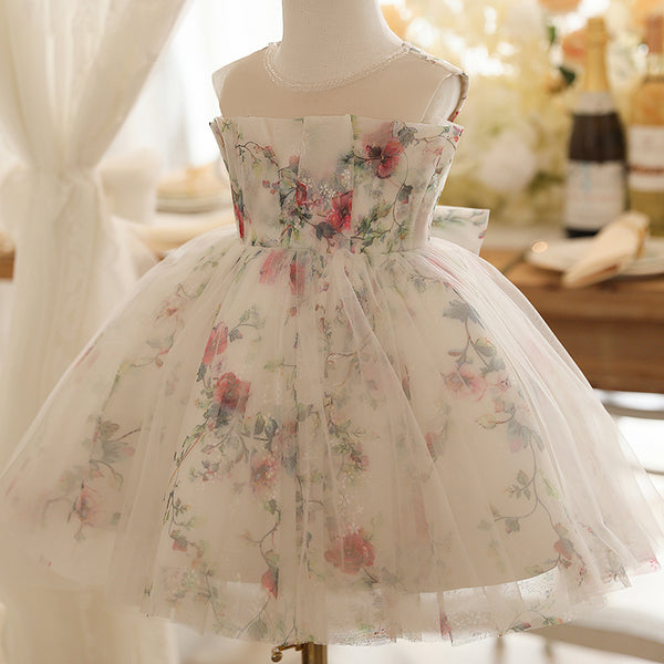 New 0-5 Years Baby Girls Embroidery Vestidos Dress Newborn Kids Flower  Wedding Princess Dresses for