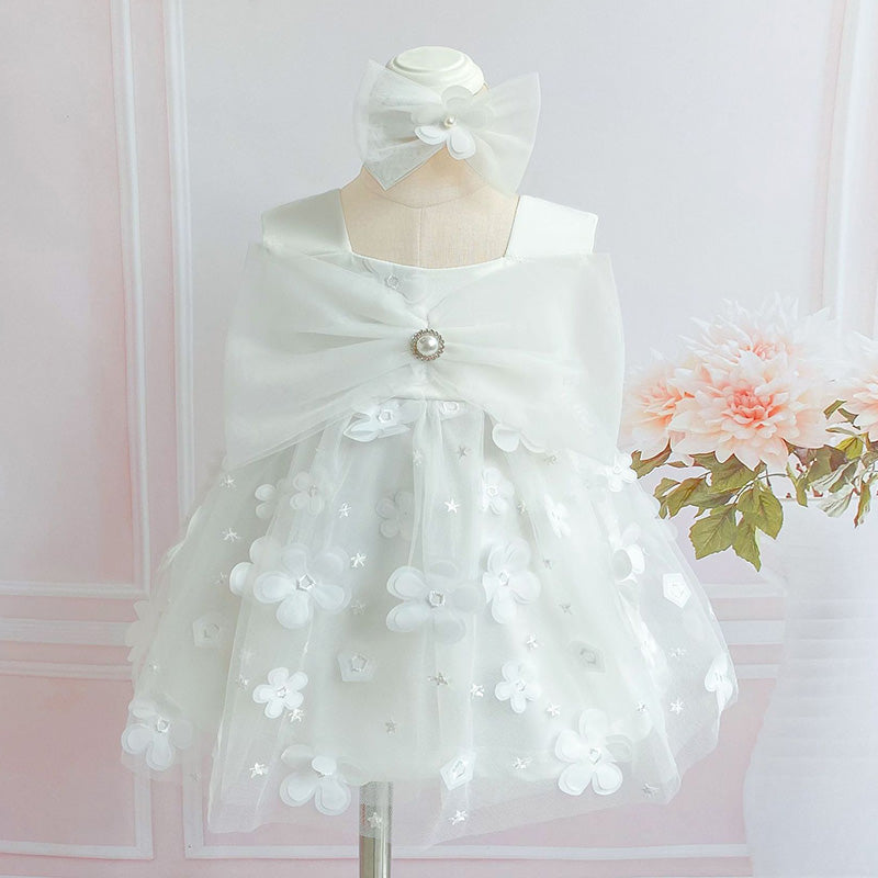 Baby Girl Birthday Dresses Easter Dress Infant Summer Cute Bow Fluffy Cozy Prom Dress