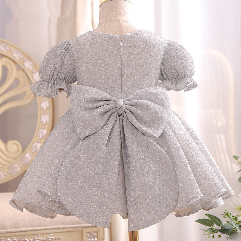 Baby Girl Princess Dresses Girl Elegant Cute Puffy Bow Princess Prom Dress