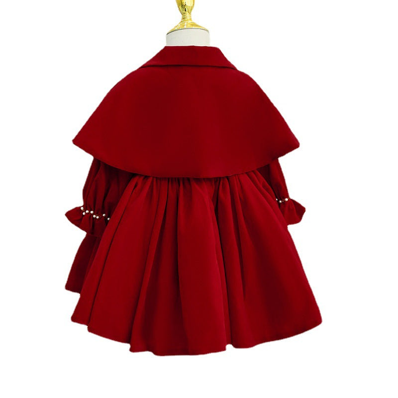 Winter Baby Lapel Dress