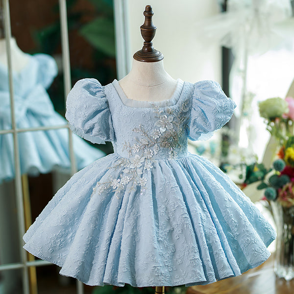 Toddler First Communion Dress Girl Embroidery Wedding Princess Dress ...