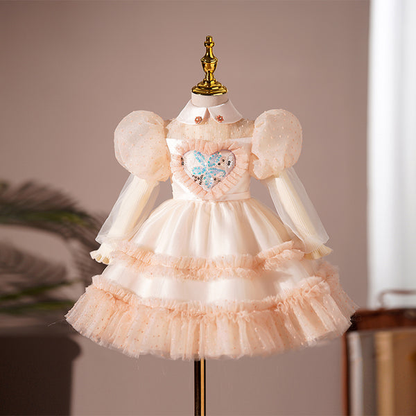 Cute Girl  Birthday Wedding Princess Dress