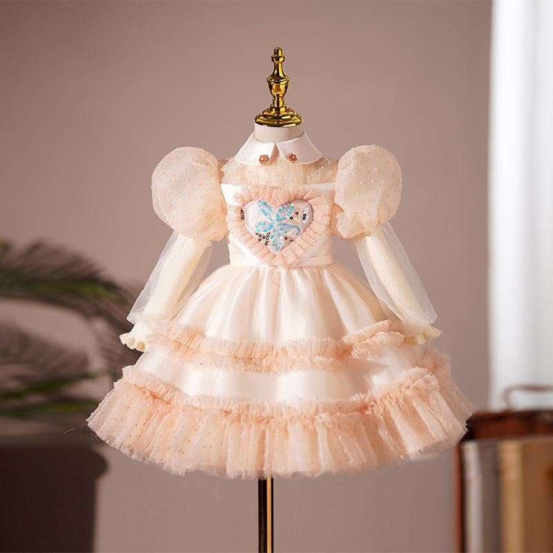 Cute Girl  Birthday Wedding Princess Dress