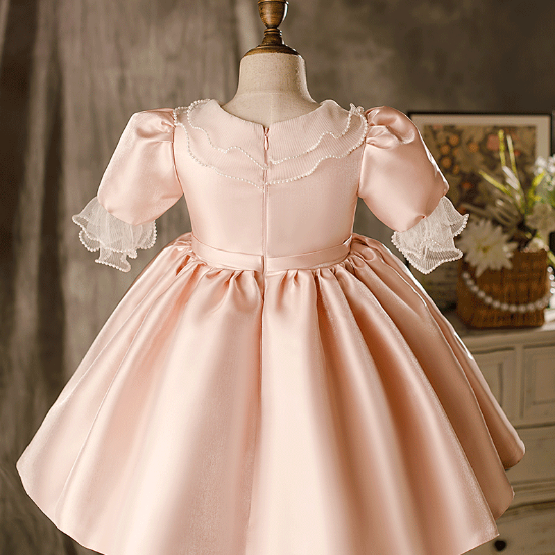 Toddler prom Dress Baby Girl Summer Vintage Communion Fluffy Princess Dress