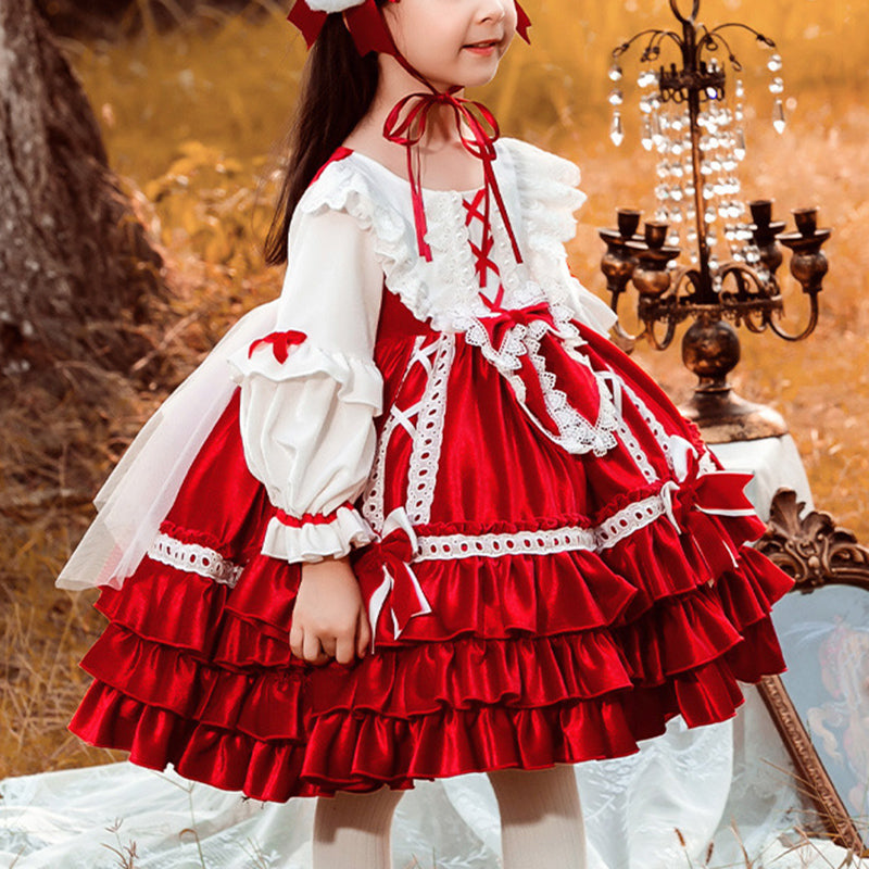 Baby Girl Dress Toddler Ball Gowns Christmas Lolita Velvet Fluffy Princess Dress