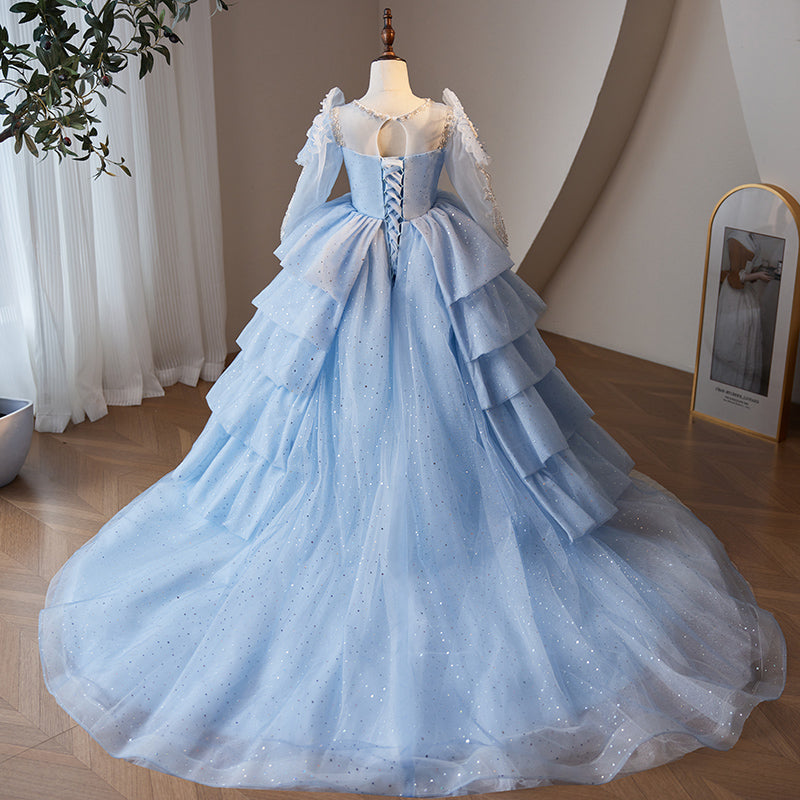 princess pageant dresses Tiffany Princess Beaded Tulle Girls Pageant Dress 13806