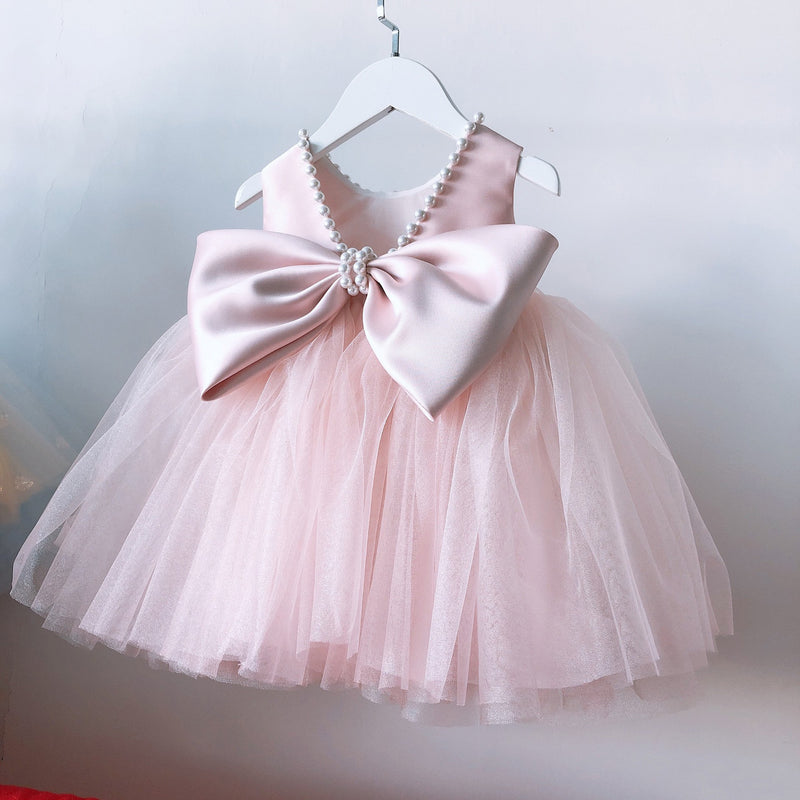 Baby Girl Formal Dresses Toddler Birthday Party Dress Pink Bow Puffy G marryshe Baby Girl Formal Dresses Toddler Birthday Party Dress Pink Bow Puffy G marryshe
