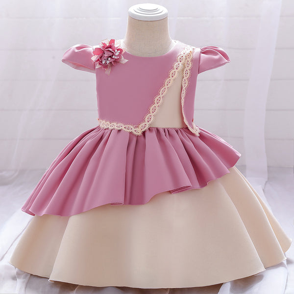 Baby Girl Dress Toddler Summer Cute Fluffy Party Elegant Cake Communion Princess Dress
