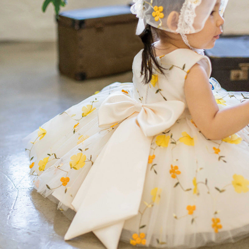 Baby Girl and Toddler Floral Puffy Flower Girl Dress Birthday