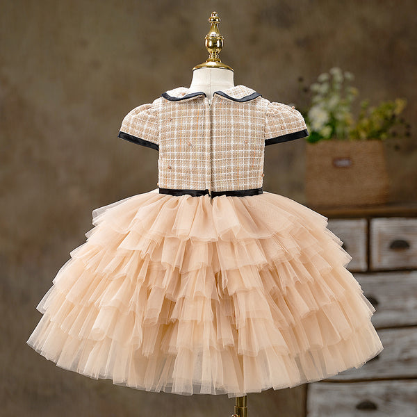Toddler Prom Dress Baby Girl Princess Cake Dress First Communion Princess Dress