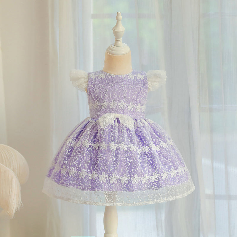 easter prom dresses Baby Girl Princess Dresses Easter Dress Toddler Cute Sweet Lace Ball Gowns Prom Dress, Pink / 2-3 Years (100cm)