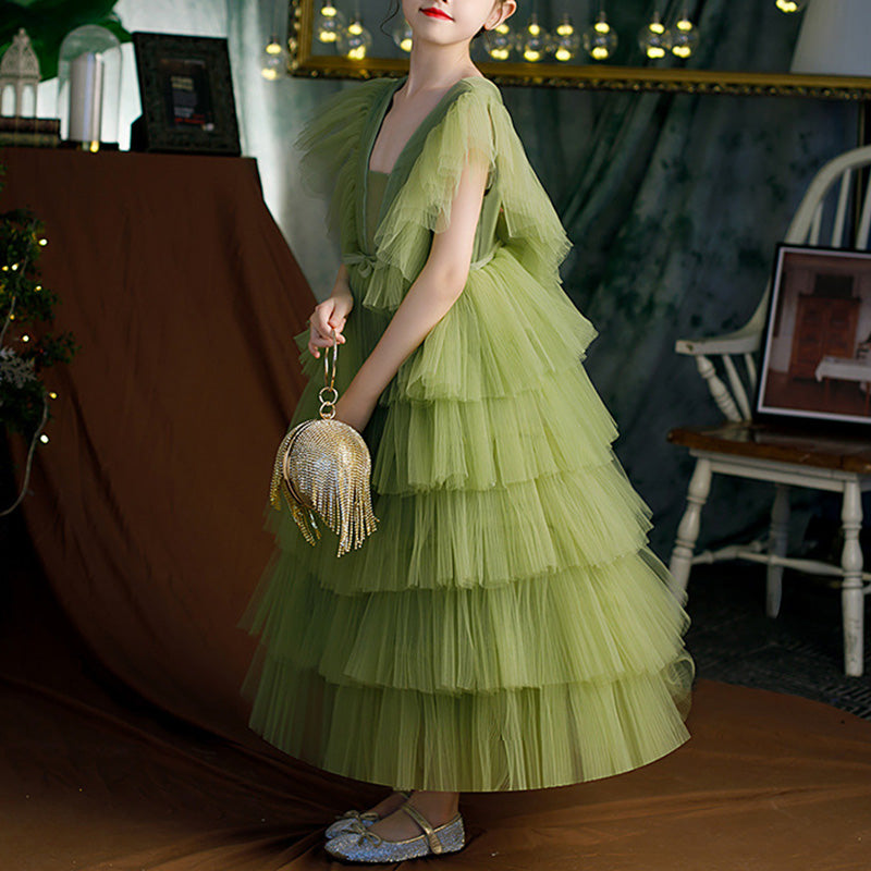 Toddler Prom Dress Girl Summer Green Backless Fluffy Birthday Party Pr marryshe Toddler Prom Dress Girl Summer Green Backless Fluffy Birthday Party Pr marryshe