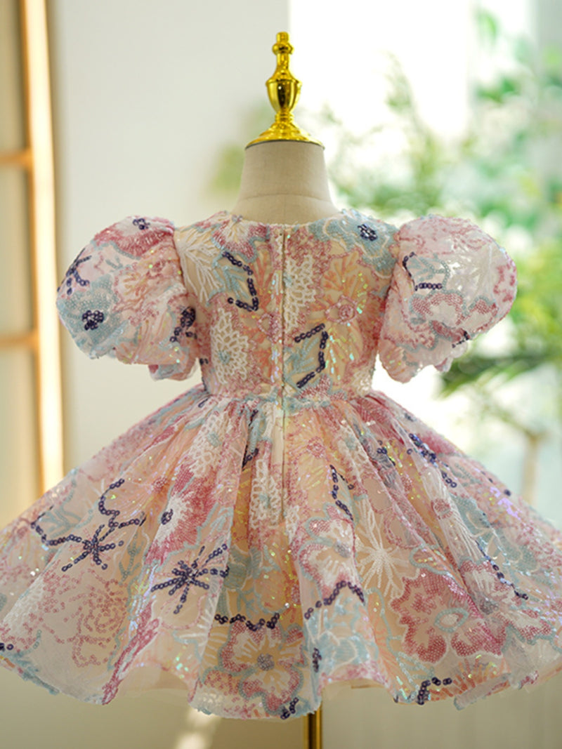 Baby Girl Colorful Sequined Princess Dress Birthday Party Dress marryshe Baby Girl Colorful Sequined Princess Dress Birthday Party Dress marryshe