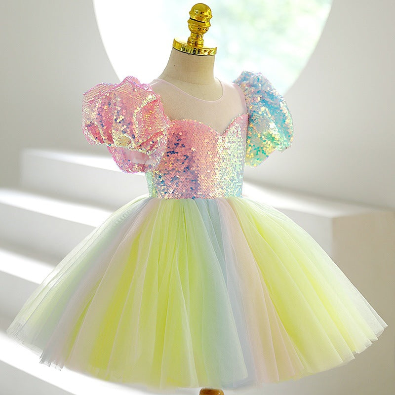 Birthday Party Party Dress For Kid Girl Lavender Girls Birthday Party Dresses Customized Ruffles Flower Birthday Party Party Dress For Kid Girl Lavender Girls Birthday Party Dresses Customized Ruffles Flower