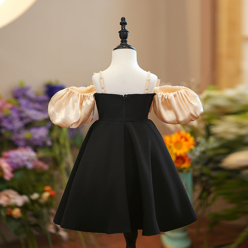 Toddler Girl Black Bow Birthday Party Dress Girl Princess Dress marryshe Toddler Girl Black Bow Birthday Party Dress Girl Princess Dress marryshe