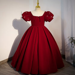 Luxury Girl Red Beauty Piano Princess Dress