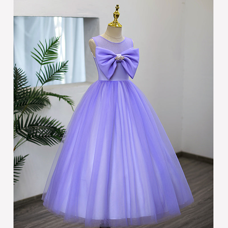 Baby Girl Dress Children Big Bow Sleeveless Birthday Party Dress Pageant Christmas Dresses, Purple / 9-10 Years (150cm) Baby Girl Dress Children Big Bow Sleeveless Birthday Party Dress Pageant Christmas Dresses, Purple / 9-10 Years (150cm)