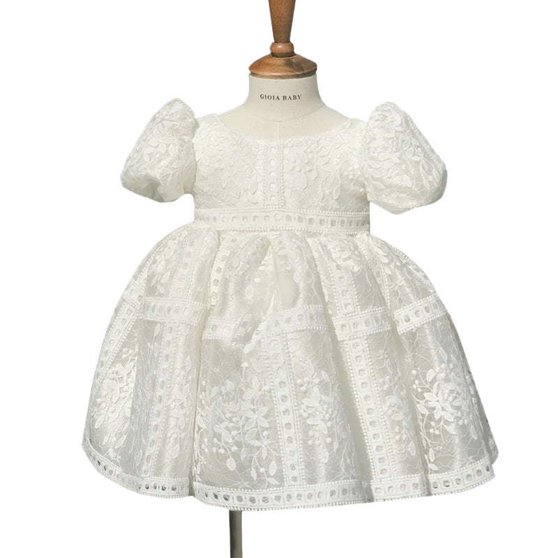 Baptism Dresses Baby Girl Cute Elegant Wedding Puffy White Princess Dress Flower Girl Dresses