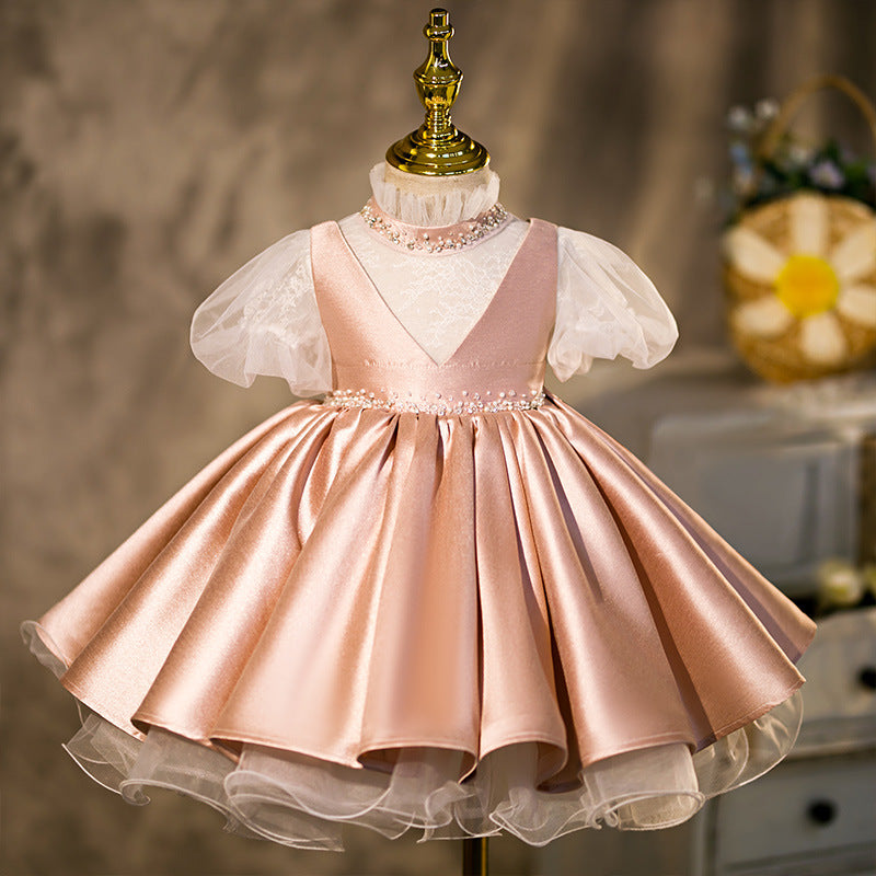 Baby Girl Princess Dresses Girl Retro Birthday Party Dresses Toddler Prom Dress