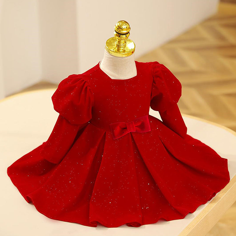 Marryshe - Little Girl Dresses - Girl Christmas Dress Baby Girl Red Butterfly Long Sleeve Princess Dress Toddler Christmas Dress Girl Formal Dresses, Marryshe - Little Girl Dresses - Girl Christmas Dress Baby Girl Red Butterfly Long Sleeve Princess Dress Toddler Christmas Dress Girl Formal Dresses,