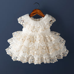 Baby Girls Easter Big Bowknot Dresses Ball Gown Party Dress Vintage Lolita Princess Dress