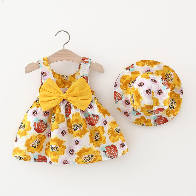 Infant Daily Dress Toddler Cute Floral Printing Casual Princess Dress