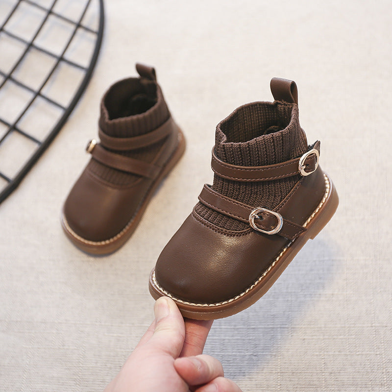 Baby Girl Soft-soled Autumn Non-slip Short Boots