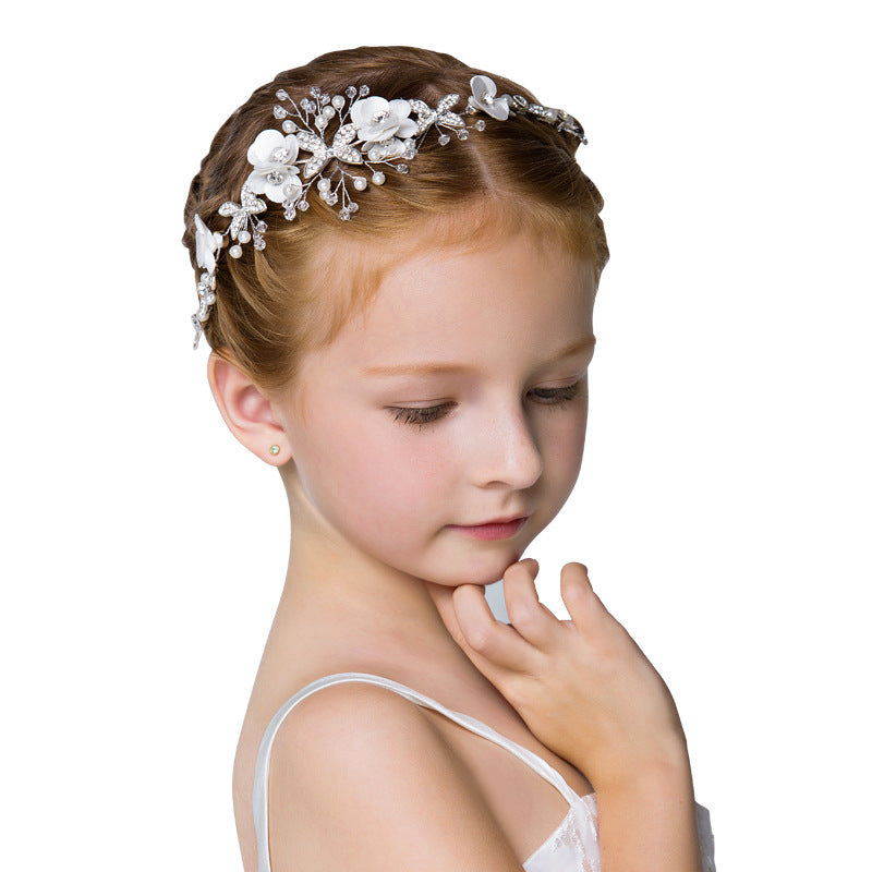 Cute Head Flower Child Hairpin Butterfly Headdress